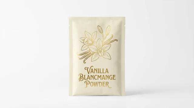 Vanilla blancmange powder sachet